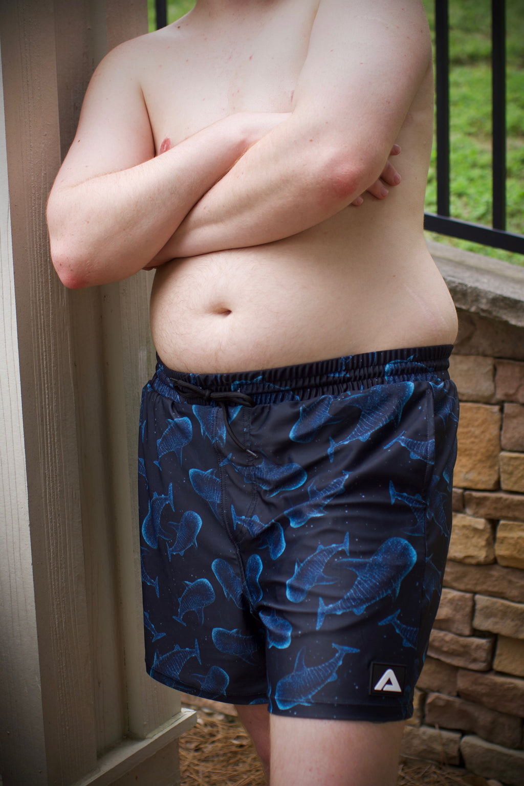 WHALE SHARK PACKING SWIM TRUNKS