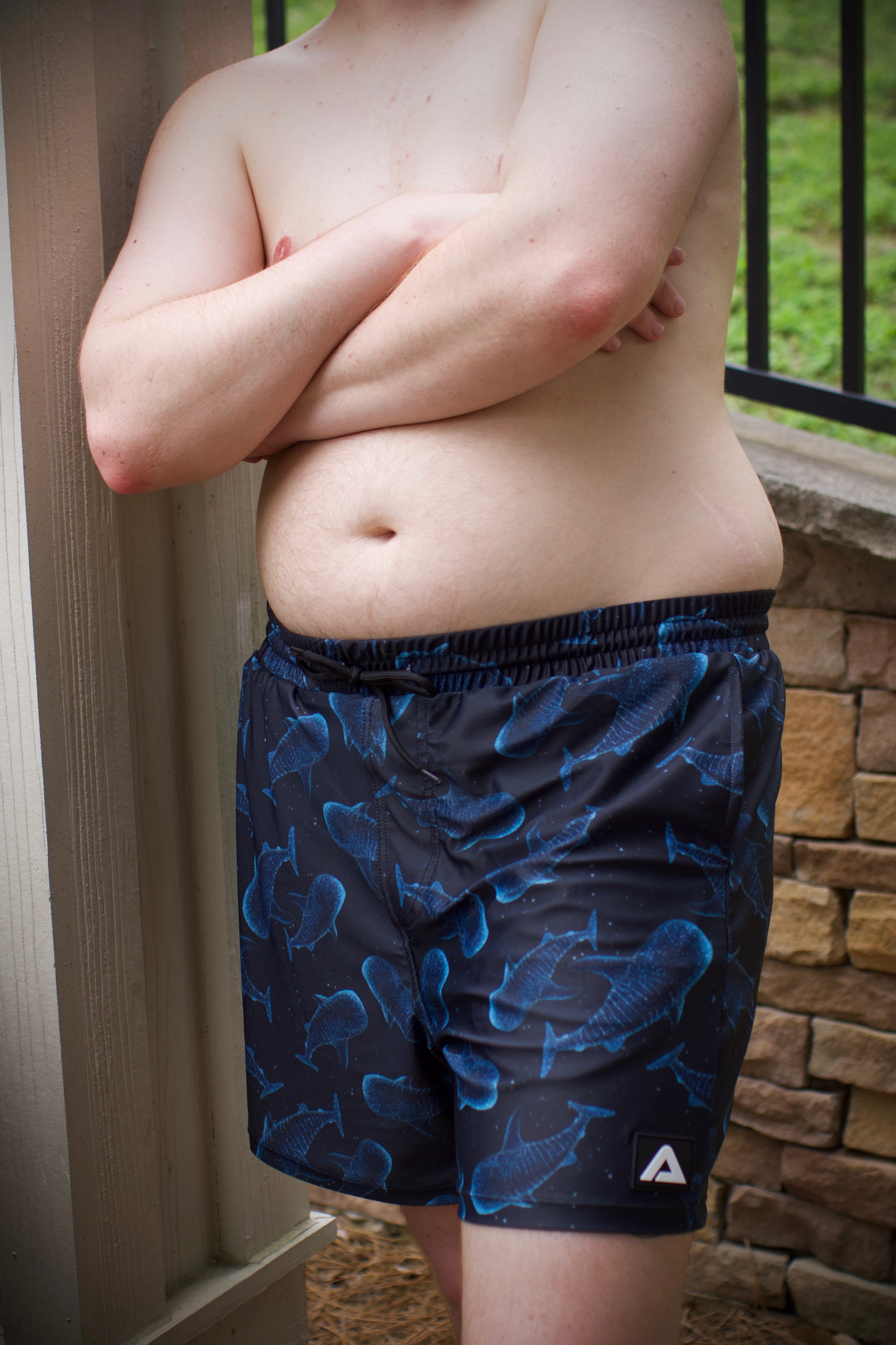 WHALE SHARK PACKING SWIM TRUNKS