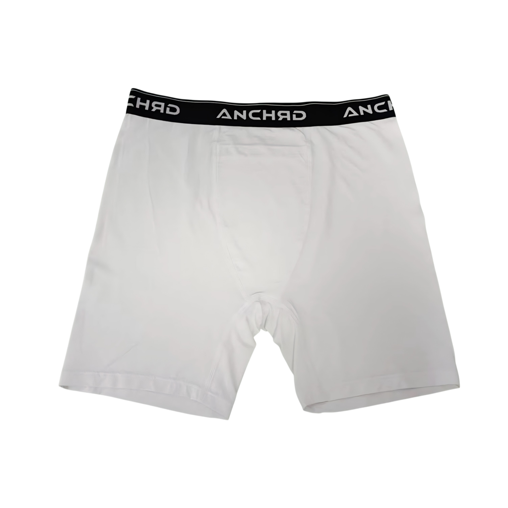 ANCHRD ESSENTIALS: MODAL PACKING BOXER BRIEFS, WHITE